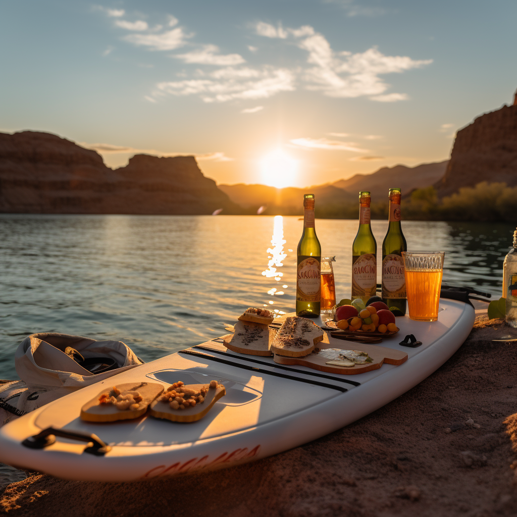 Lake Mead Sunset Paddleboard Picnic Adventure