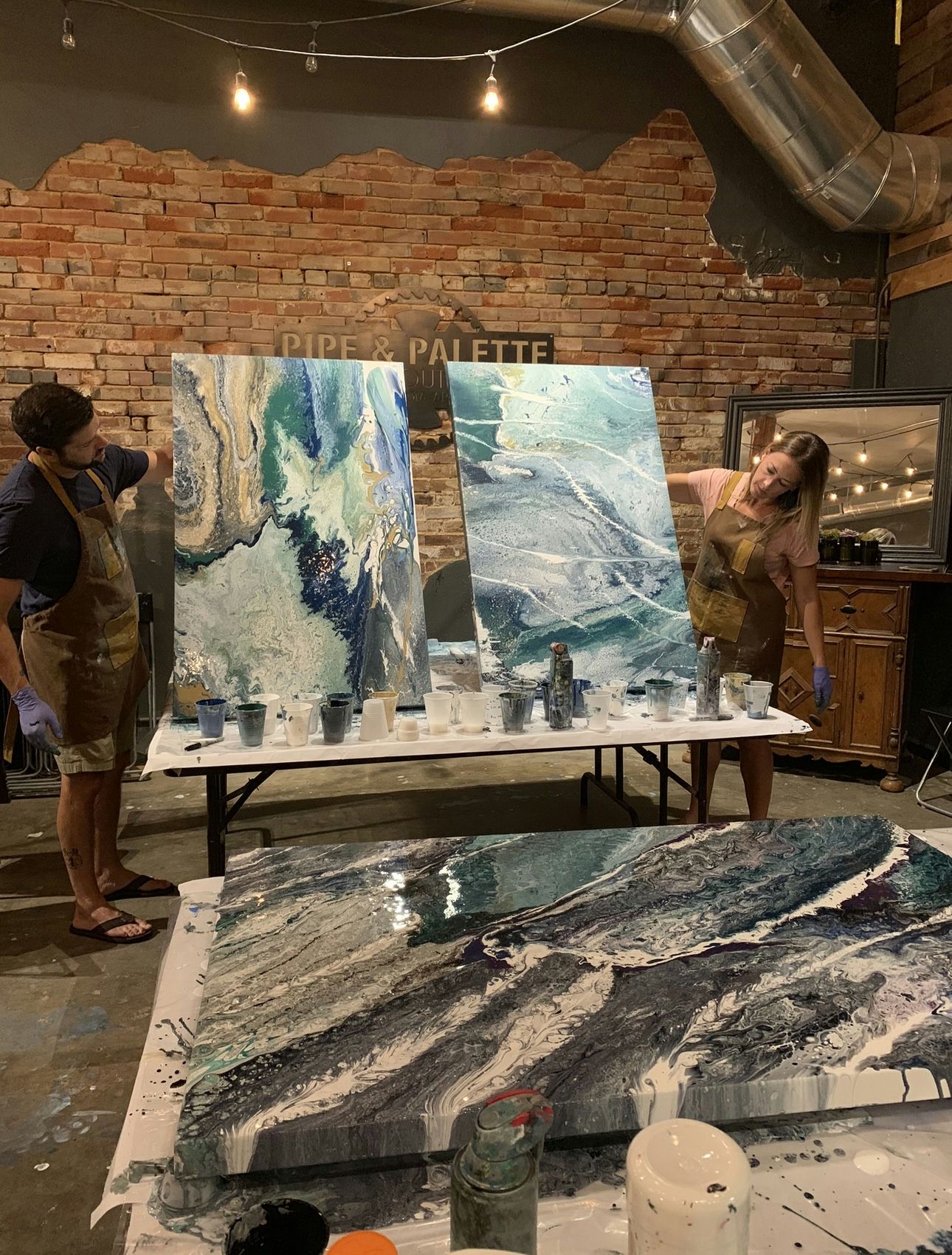 Large Fluid Art Workshop for Two