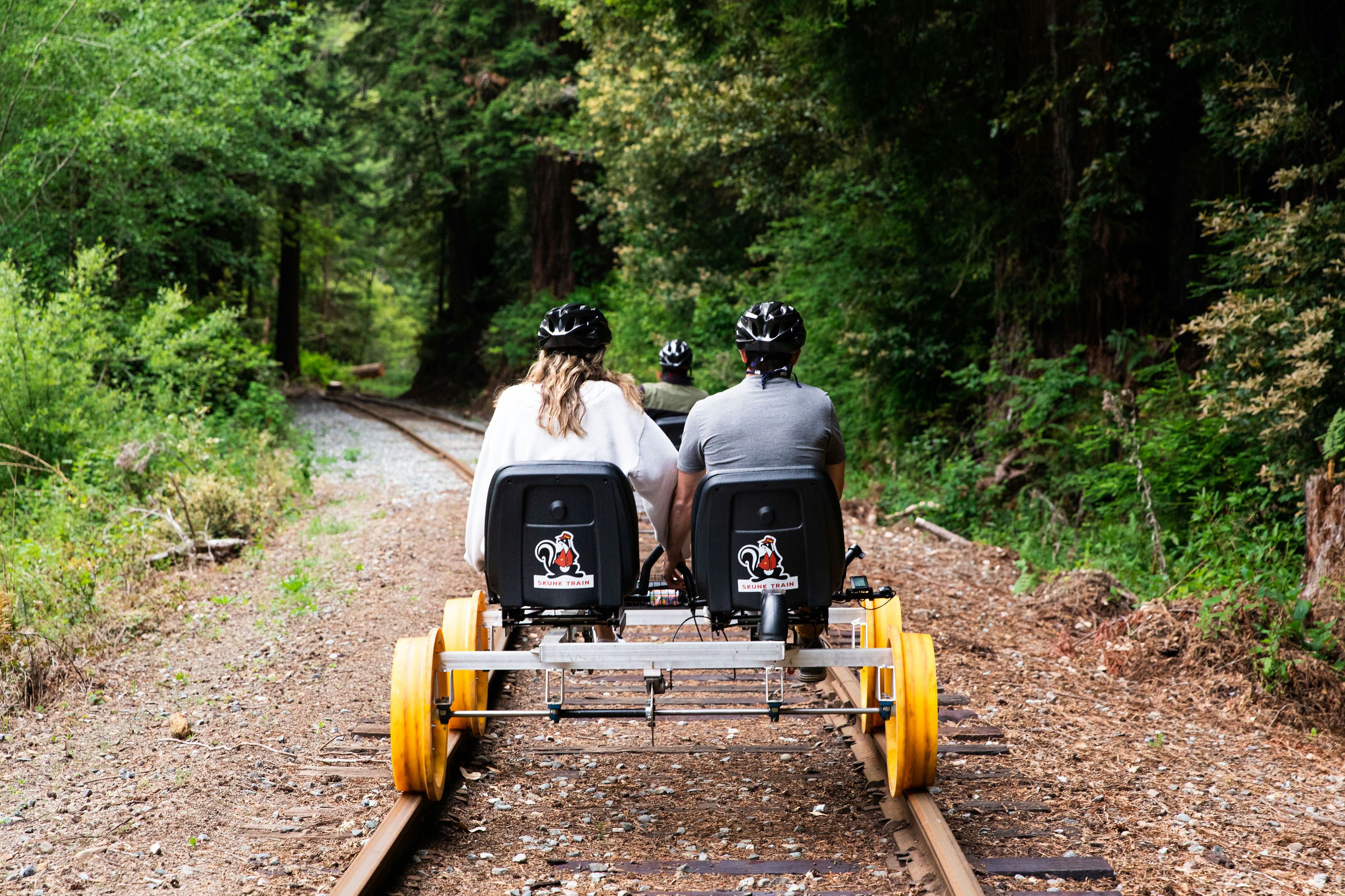 Railbike Ride for Two on the Noyo River