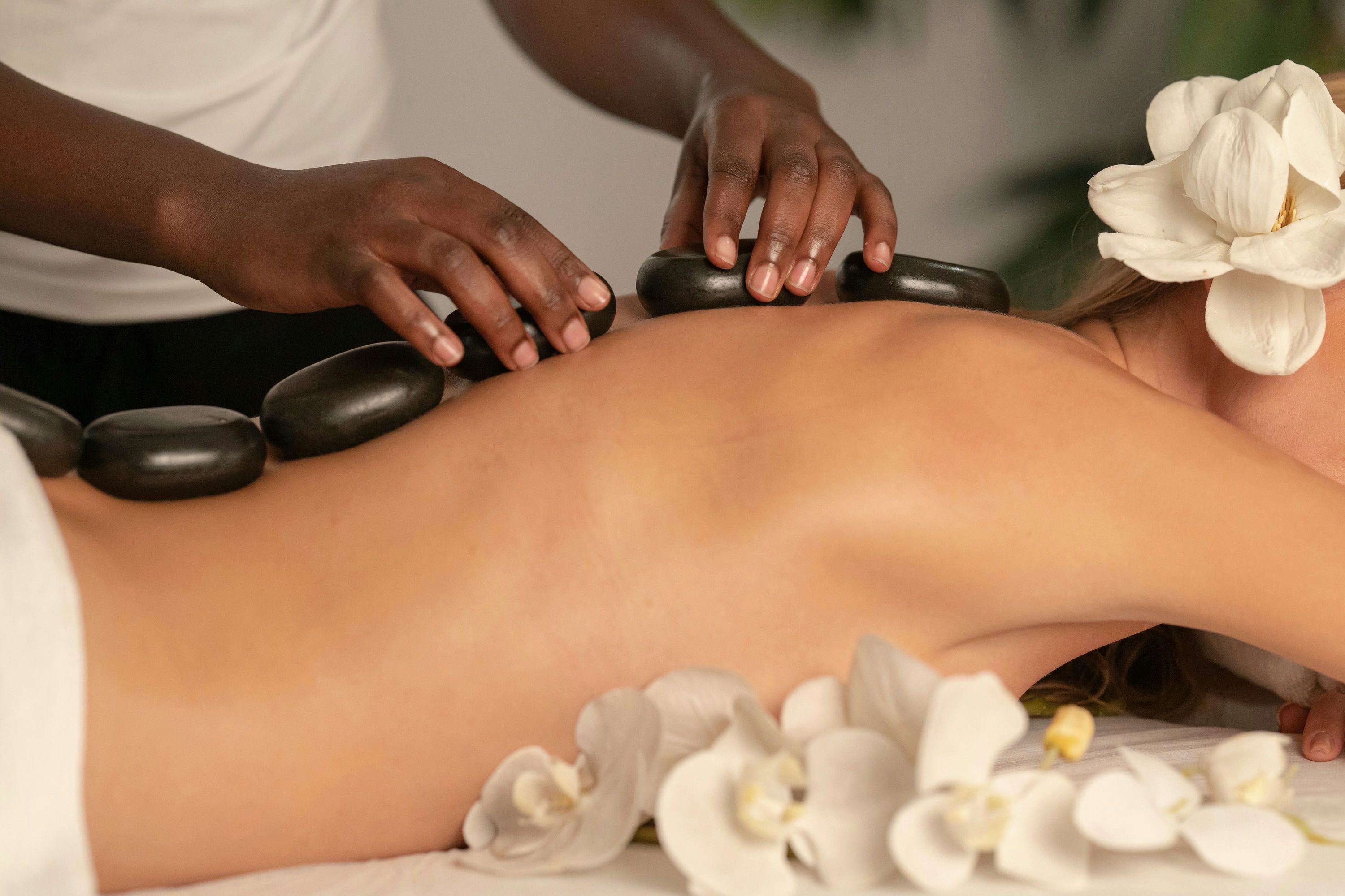 CBD Deep Tissue and Hot Stone Massage plus Foot Massage