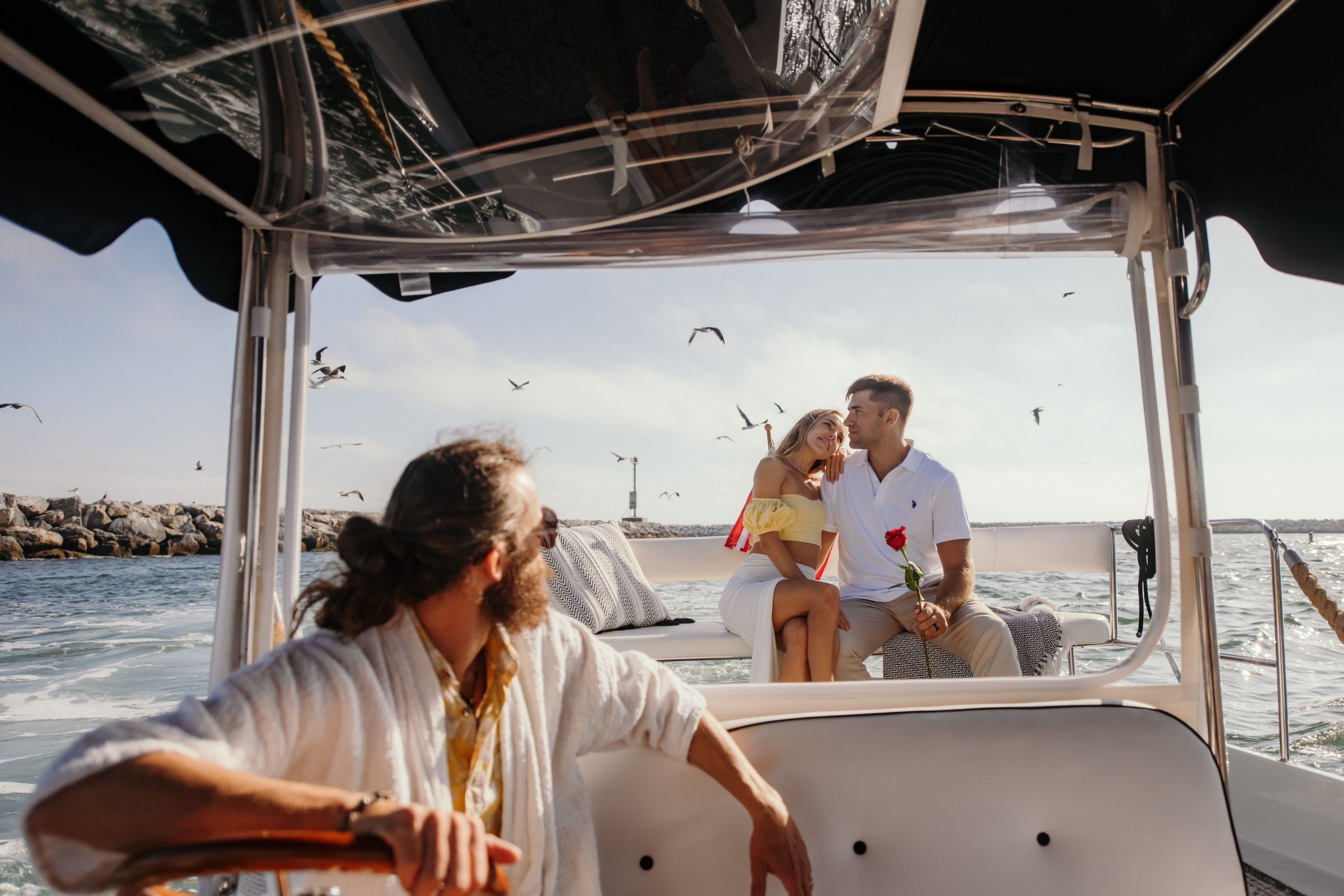 Private Los Angeles Romantic Boat Cruise For 2 with Wine and Charcuterie