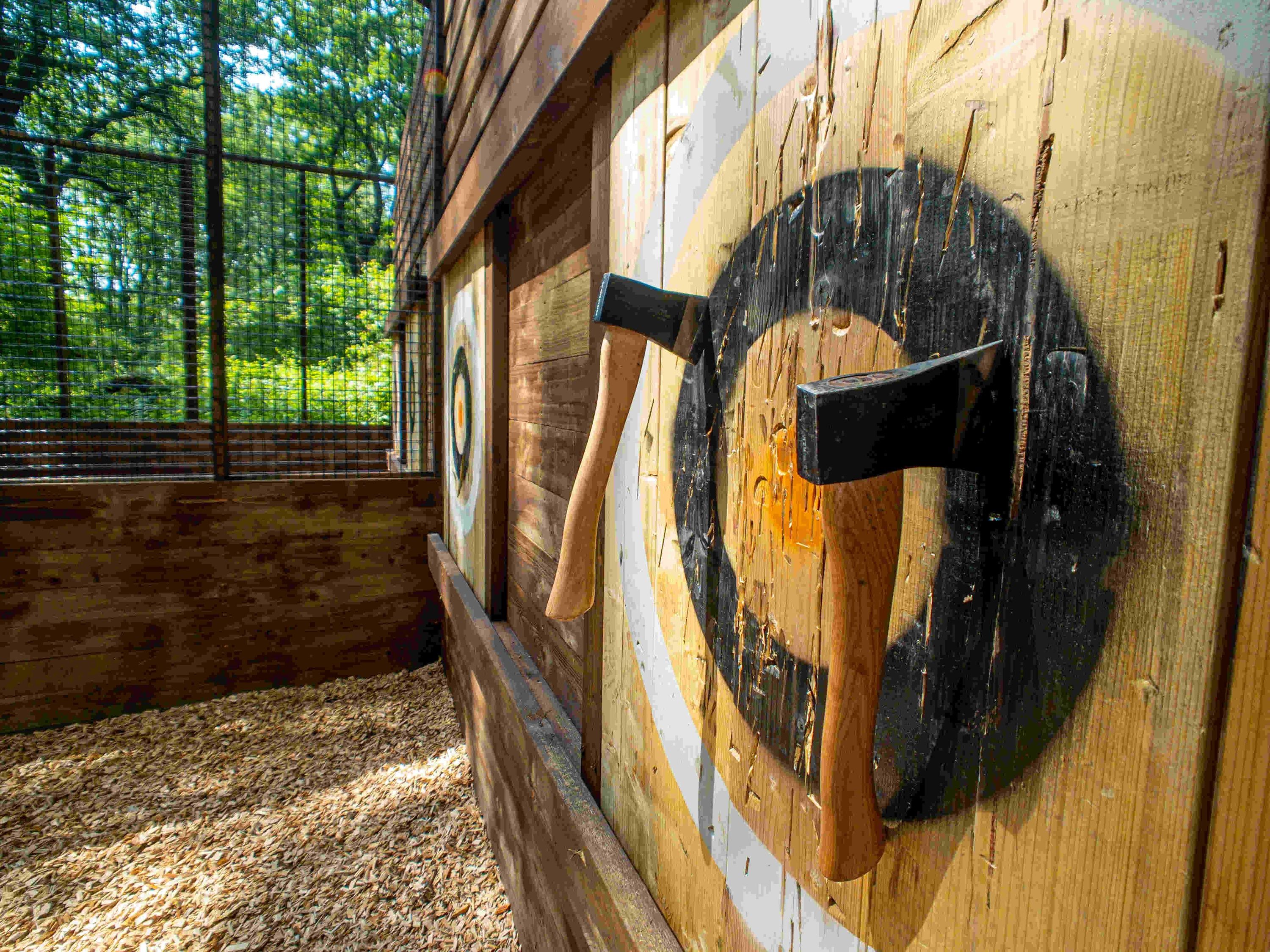 Williamsburg Axe Throwing and Treetop Adventure with Go Ape