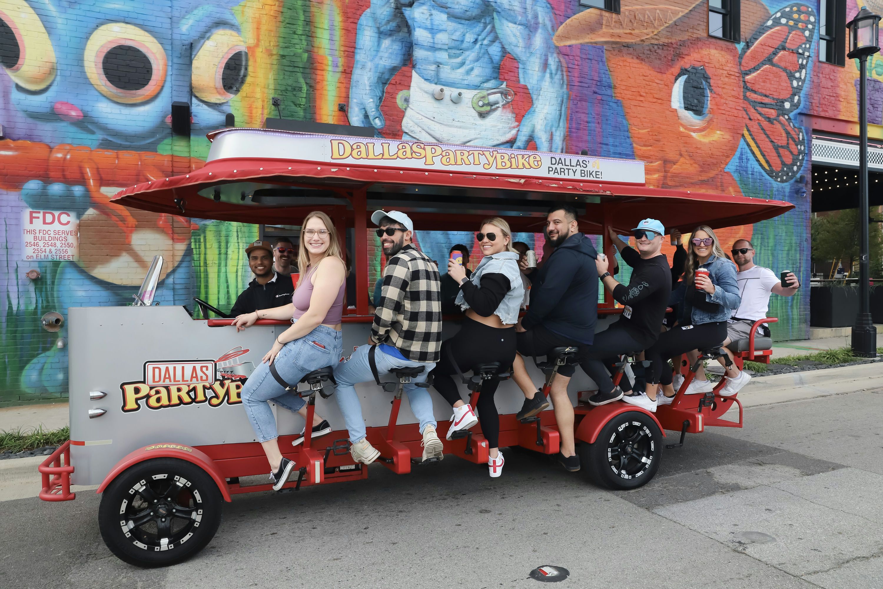 Daytime Private Pedal Bike Pub Crawl of Deep Ellum