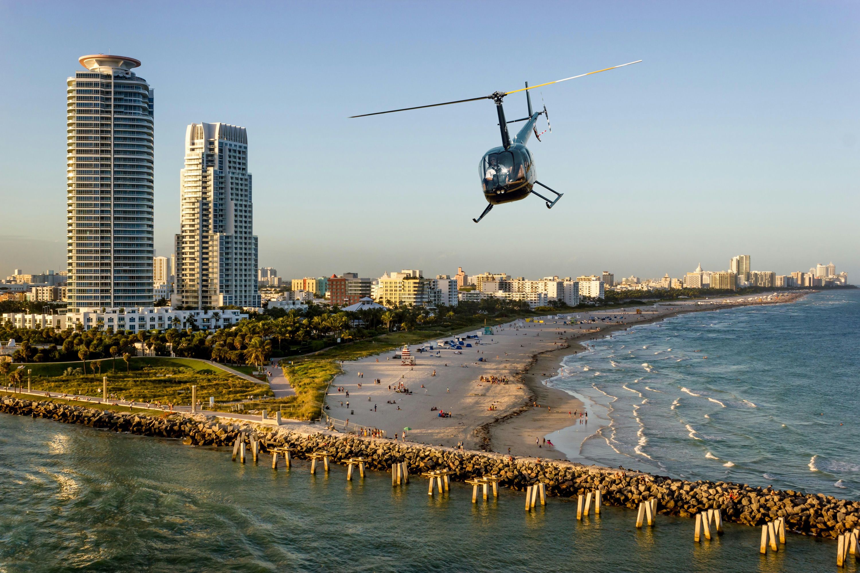 Private South Beach Helicopter Tour at Sunset