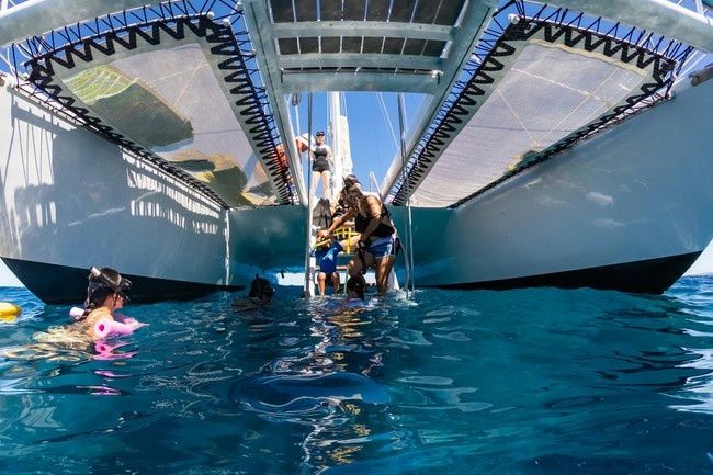 Snorkel Adventure Catamaran Cruise in Kawaihae Harbor