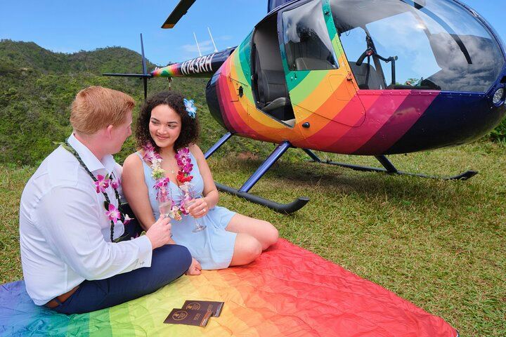 Luxury Picnic With Ocean View Landing Helicopter Tour