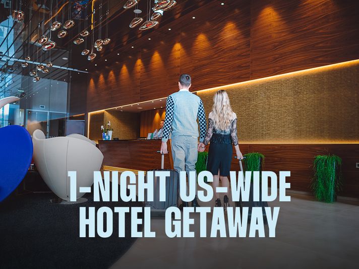 1 Night Hotel Getaway for Two - Image 1
