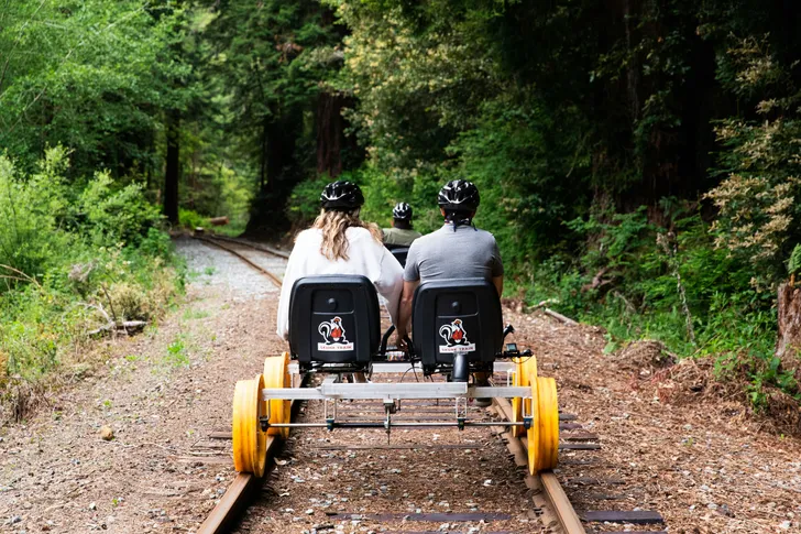 Railbike Ride for Two on the Noyo River