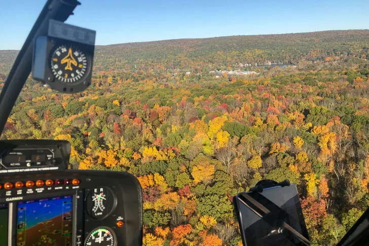 Shared Hudson Valley Fall Foliage Helicopter Tour from Westchester