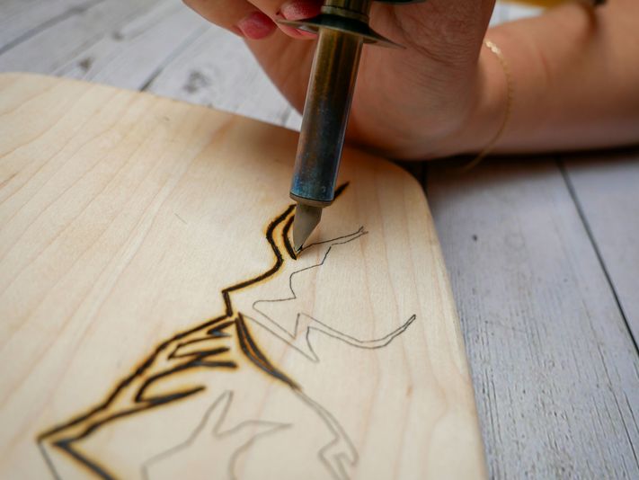 Wood Burned Cutting Board Kit - Image 2