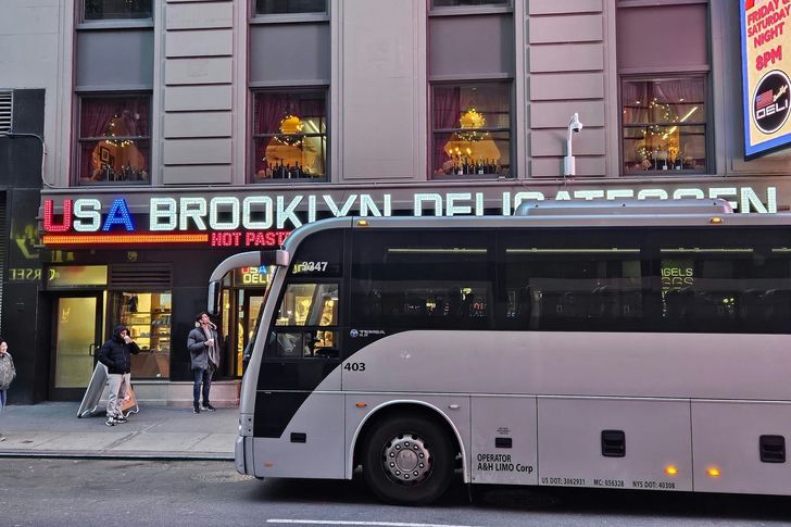 Dyker Heights Holiday Lights Walking Tour with Luxury Bus Transportation