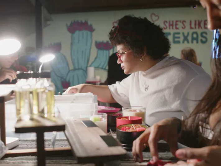 Succulent Candle Making Class at an Austin Brewery