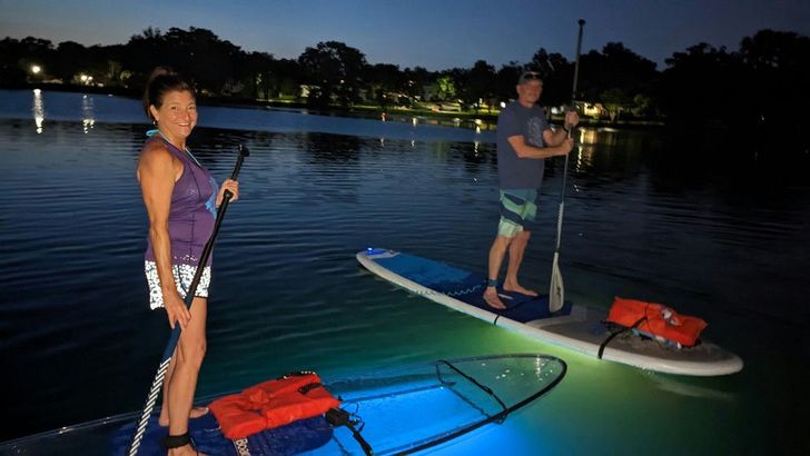 Neon Night Glow Clear Bottom Kayak Tour - Image 5