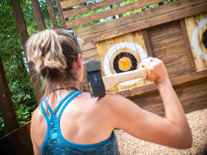 Williamsburg Outdoor Axe Throwing with Go Ape
