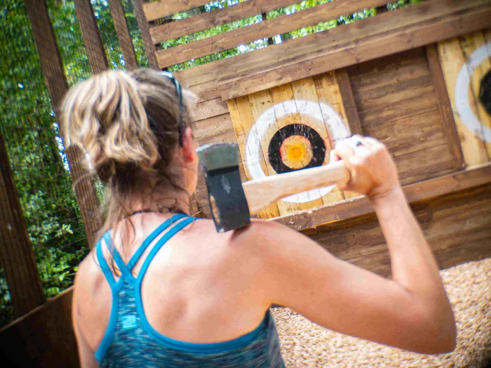 Williamsburg Outdoor Axe Throwing with Go Ape