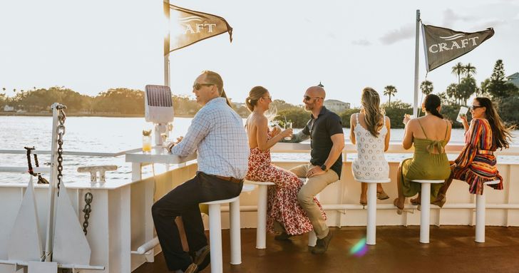 Dinner Cruise through the Heart of Tampa with Outdoor Seating