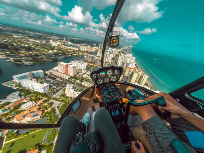 Romantic South Beach Helicopter Tour With Champagne