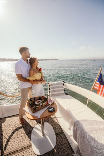 Private Los Angeles Romantic Boat Cruise For 2 with Wine & Charcuterie - Image 8