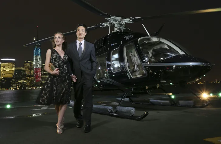Private New York City Skyline Helicopter Tour at Night