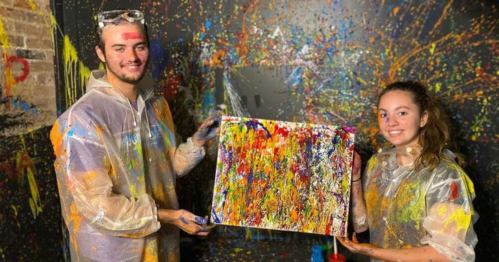 BYOB Splatter Paint Date Night for Two - Image 1