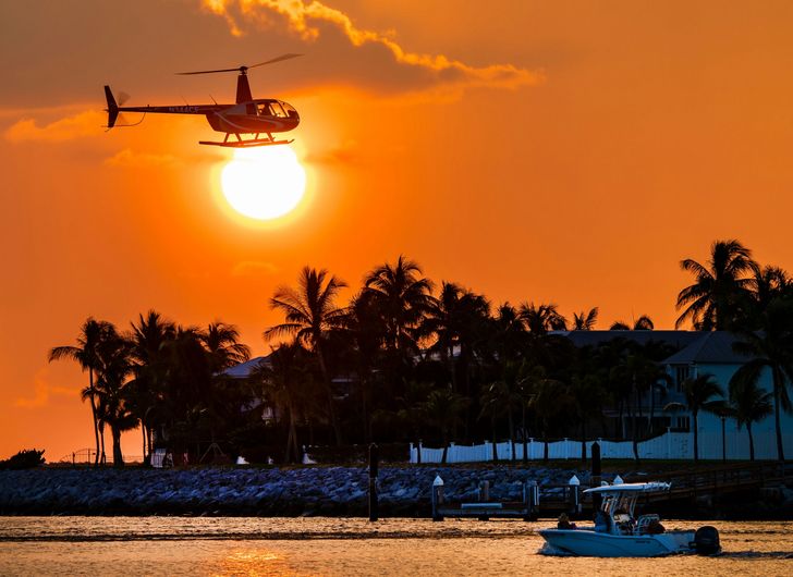 Sunset Helicopter Tour of Key West with Champagne Toast