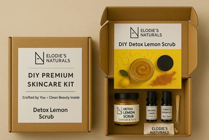 DIY Organic Lemon Scrub Individual Kit & Virtual Workshop - Image 1