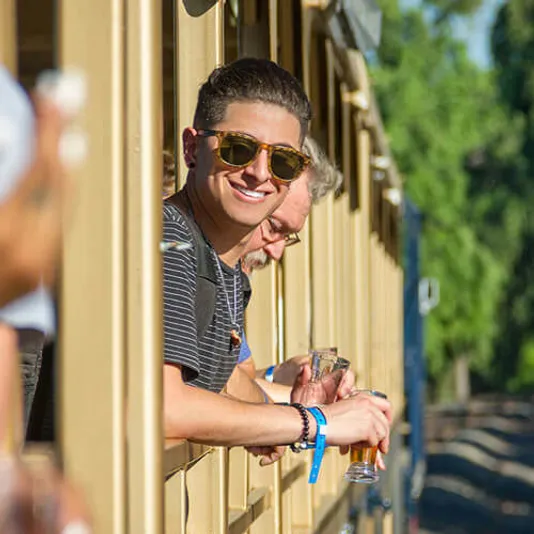 River Fox Train Ride with Drinks through Yolo County
