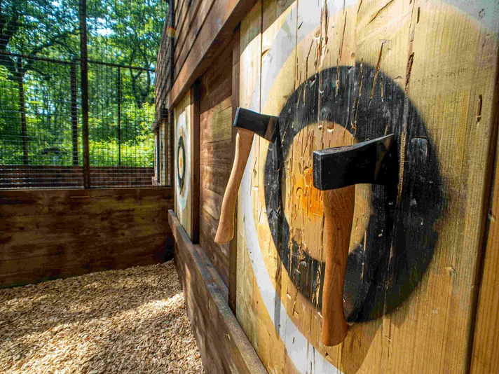 Williamsburg Axe Throwing and Treetop Adventure with Go Ape