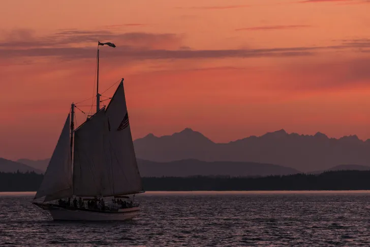 Seattle Majestic Tall Ship Sunset Sail