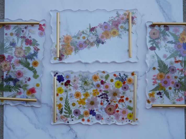 Floral Resin Serving Tray Kit - Image 5