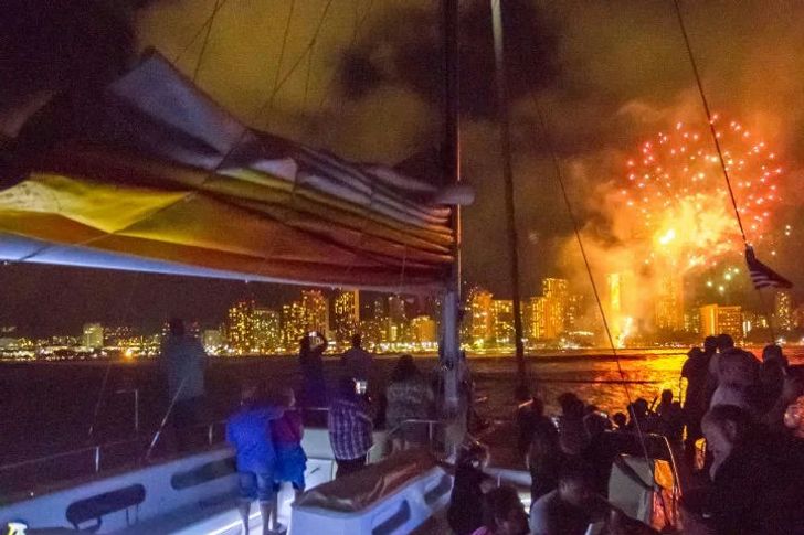 Fireworks Catamaran Sail - Image 4