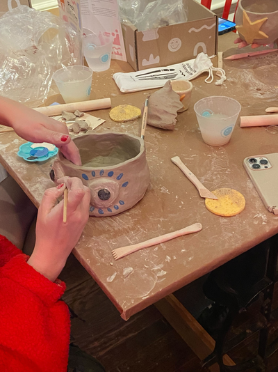 Sip & Sculpt Pottery Workshop in Boston