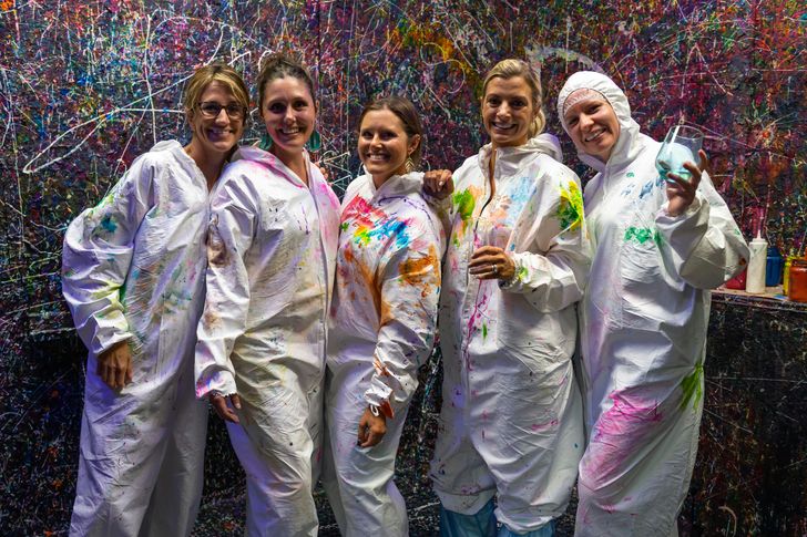 Large Canvas Splatter Art Experience