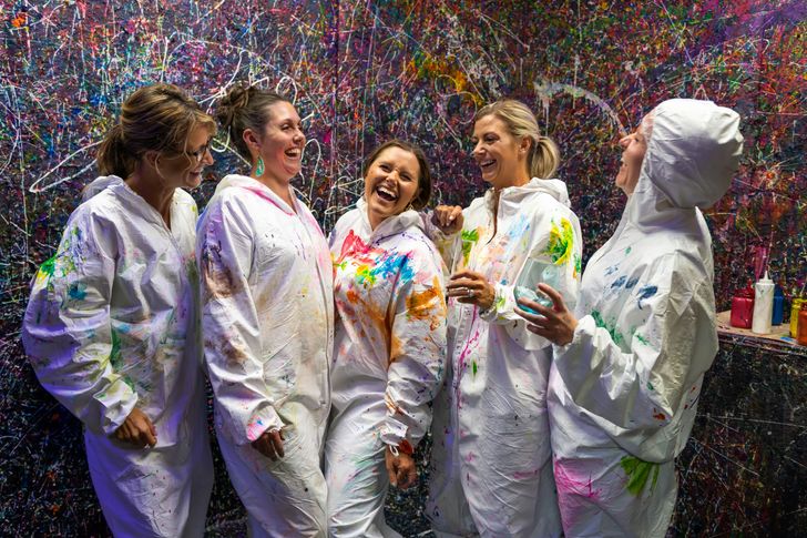 Mini Canvas Splatter Art Experience