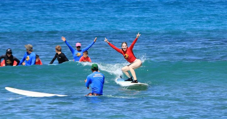 Group Surf Lessons in Waikiki
