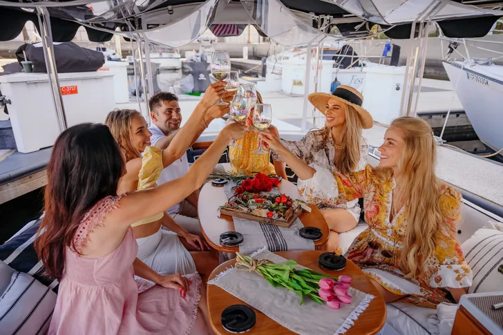 Luxury Cruise with Wine, Charcuterie & Sea Lions Spotting