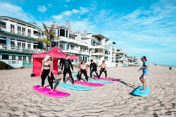 Redondo Beach Group Surfing Lesson