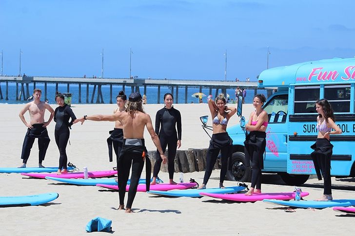 Santa Monica Group Surfing Lesson