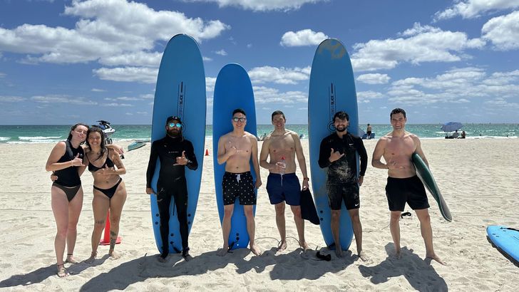South Pointe Beach Group Surfing Lesson - Image 4