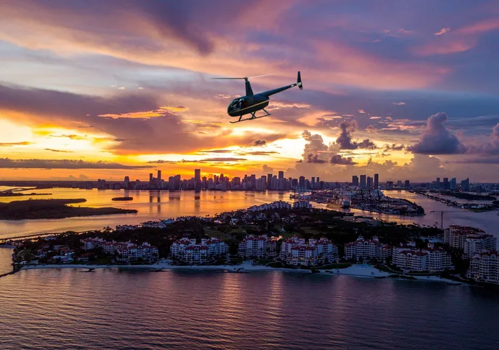 Private Ultimate Miami Helicopter Tour at Sunset