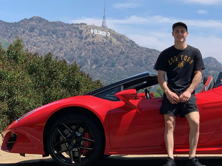 Ride or Drive a Lamborghini: 30-Minute Hollywood Sign Viewpoint Tour