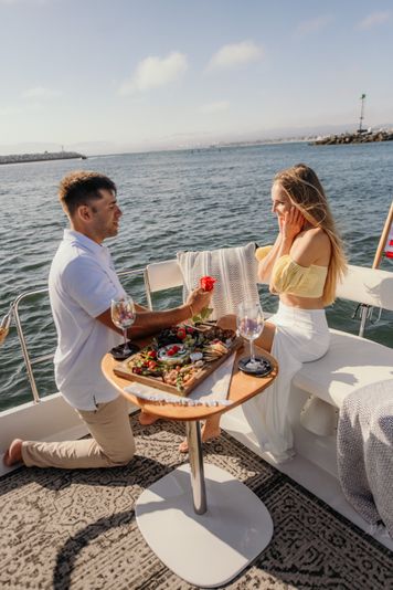 Private Los Angeles Romantic Boat Cruise For 2 with Wine & Charcuterie - Image 9
