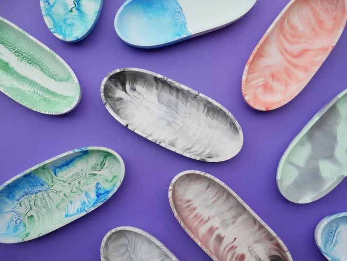 DIY Marbled Bowl Crafting Kit