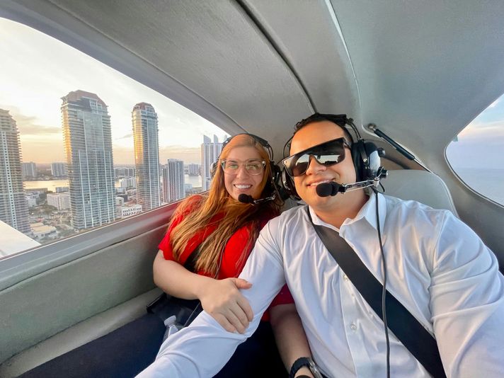 Miami Sunset Private Airplane Tour with Champagne