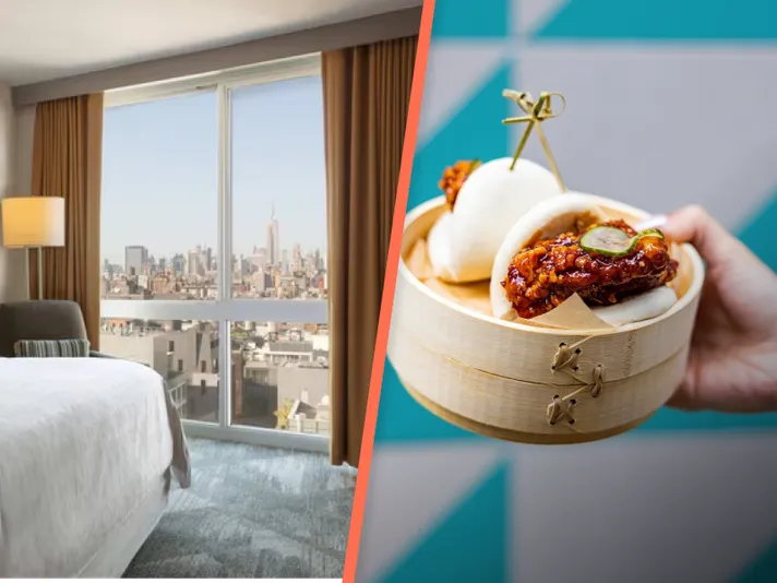 1 Night in NYC + Steamed Bao Bun Cooking Class for Two