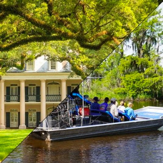 Oak Alley Plantation + Small Airboat Swamp Tour - Image 1