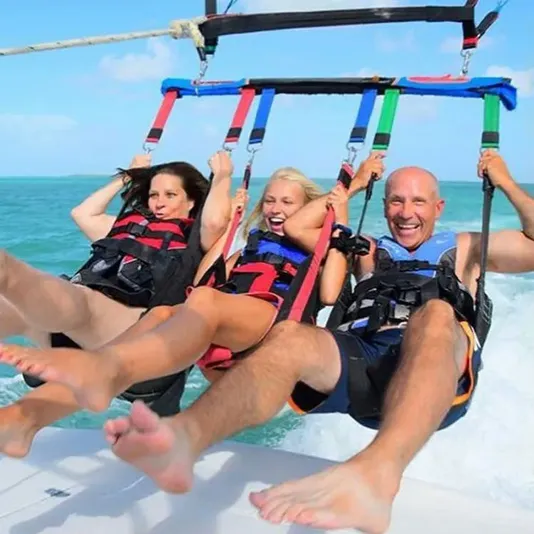 Parasailing from Smathers Beach