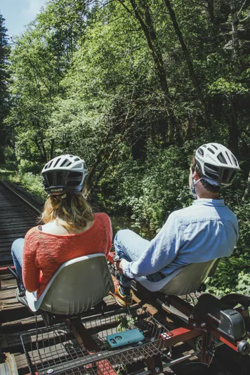 Moonlight Railbike Ride to Glen Blair Bar