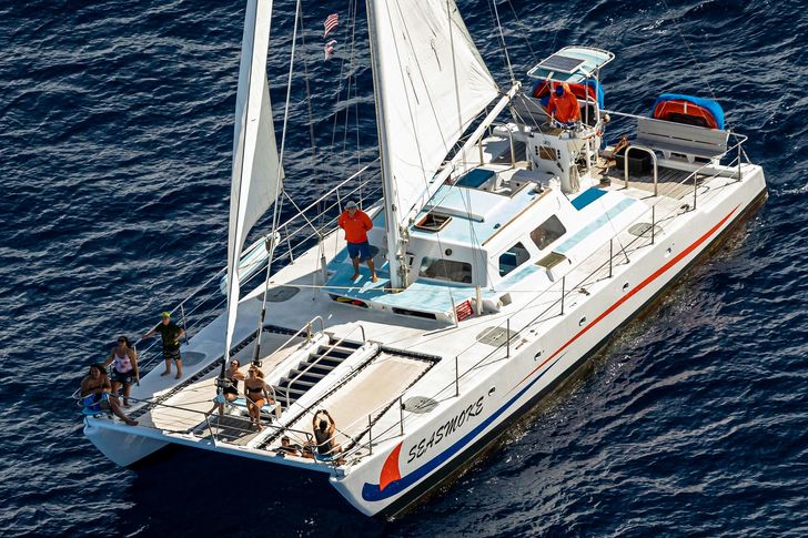 Pau Hana Sunset Catamaran Cruise in Kawaihae Harbor