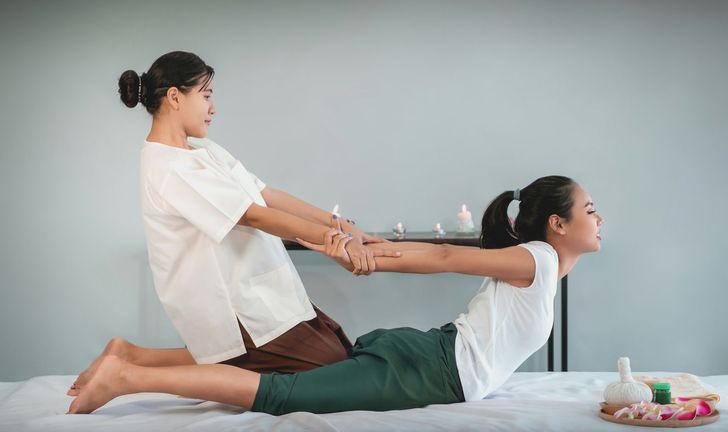 Thai Yoga Stretching and Massage with Thai Balm